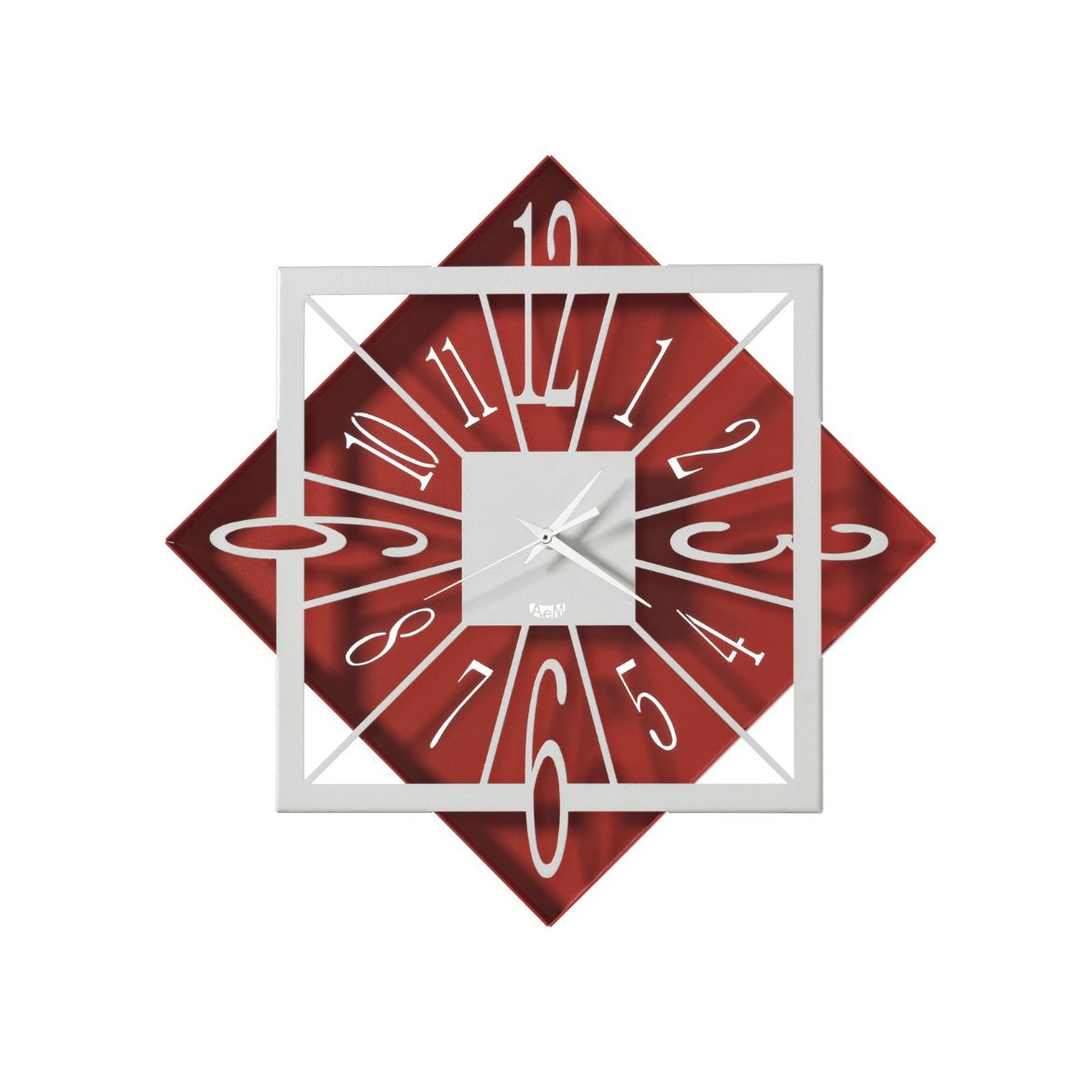 Immagine di OROLOGIO RUMBA PICCOLO ROSSO-BIANCO MARMO