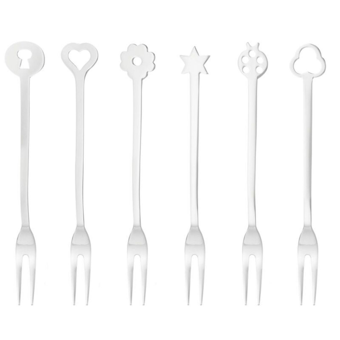 Immagine di Set 6 Pz Forchettine New Portafort. Serie Living Inox