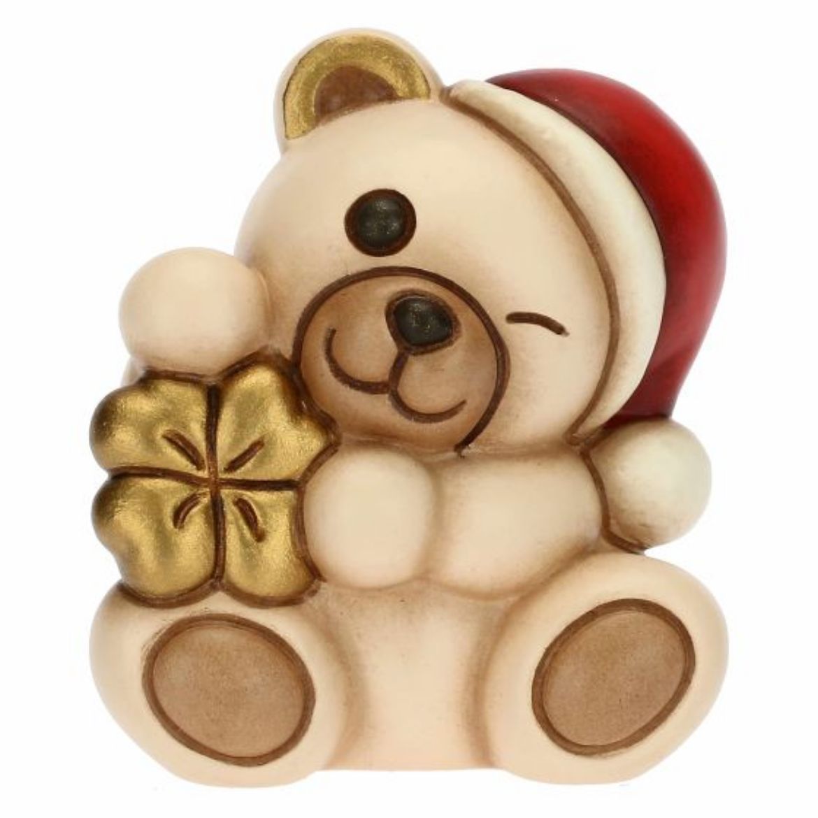 Immagine di Mini Teddy con quadrifoglio portafortuna
