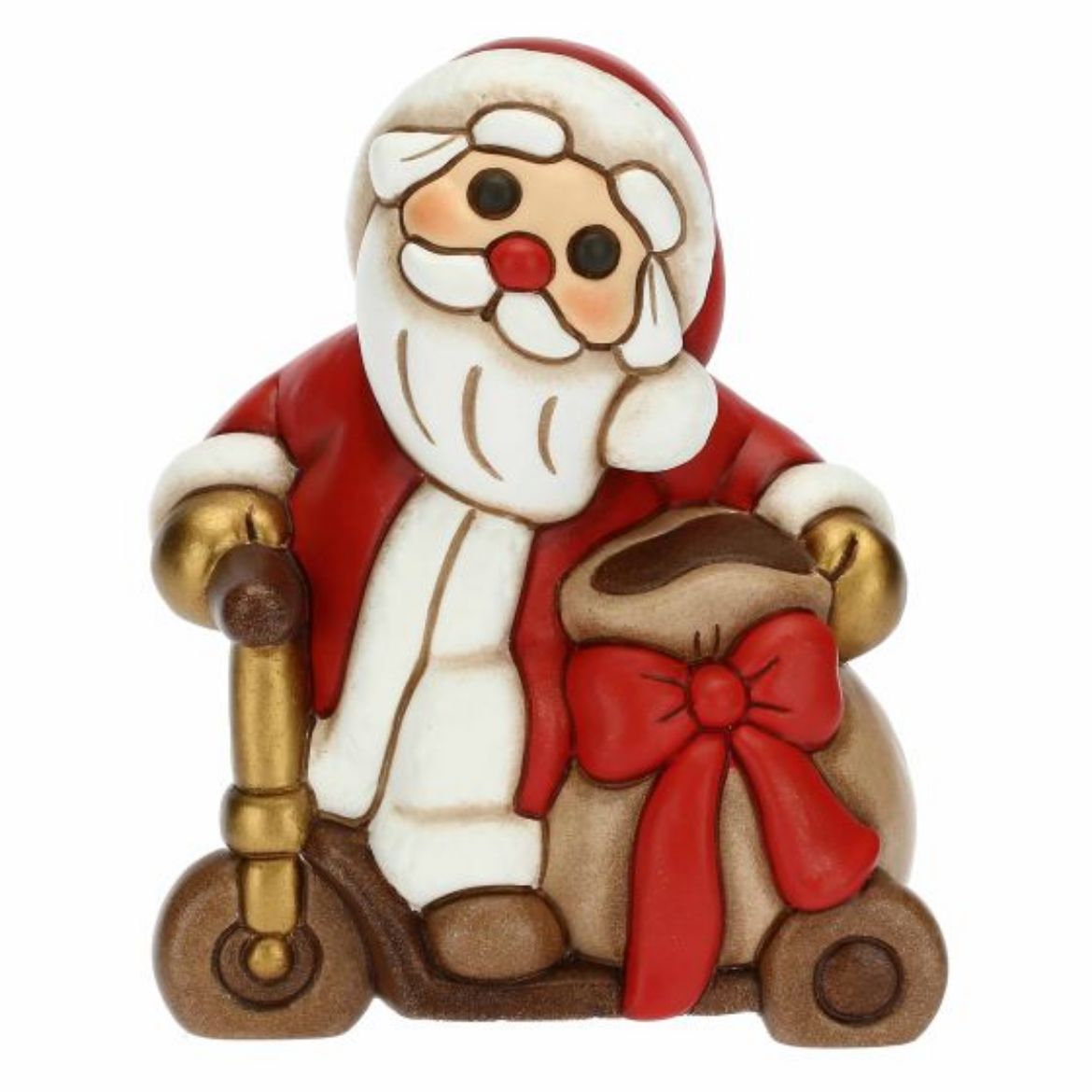 Immagine di Babbo Natale su monopattino
