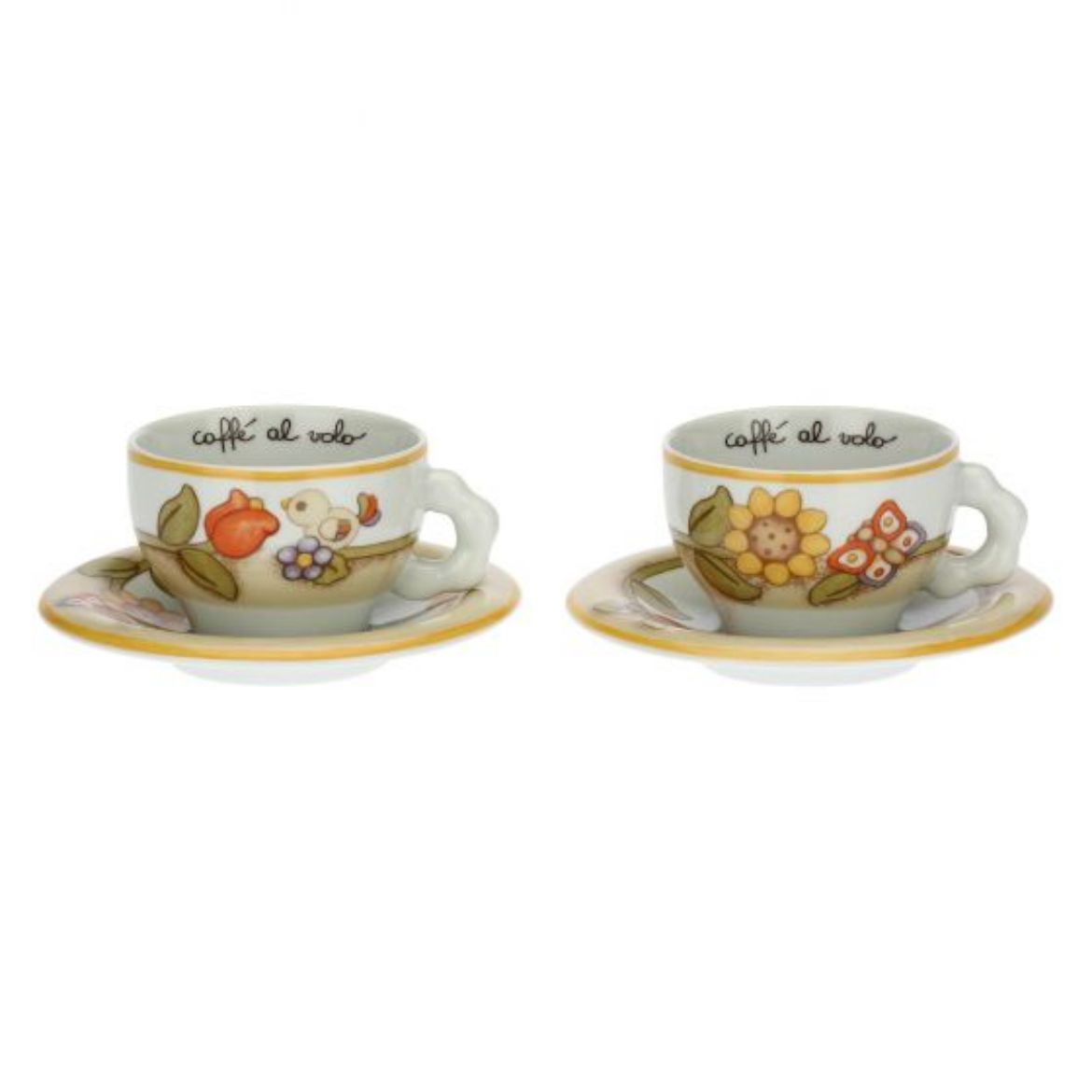 Immagine di Set 2 tazze colazione in porcellana Country medie