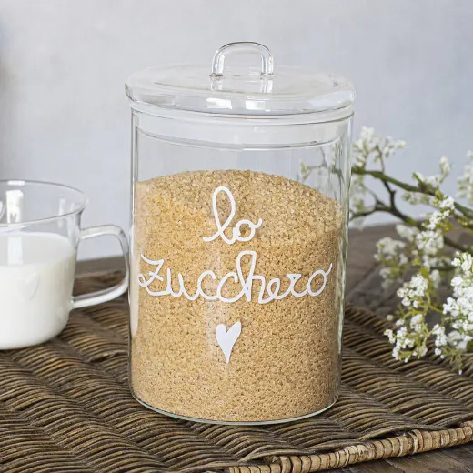 Immagine di BARATTOLO IN VETRO Ø12CM LO ZUCCHERO