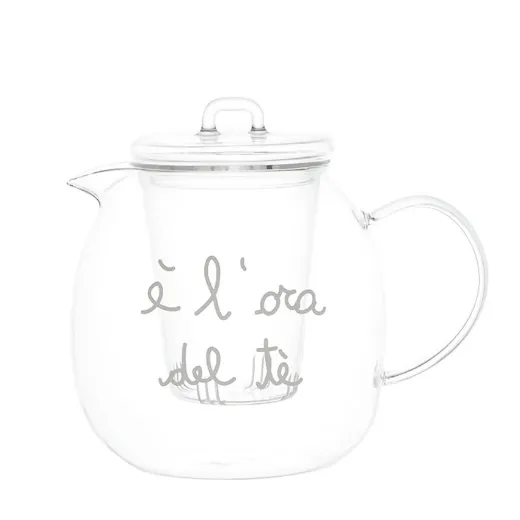 Immagine di TEIERA IN VETRO 600ML L'ORA DEL TE'