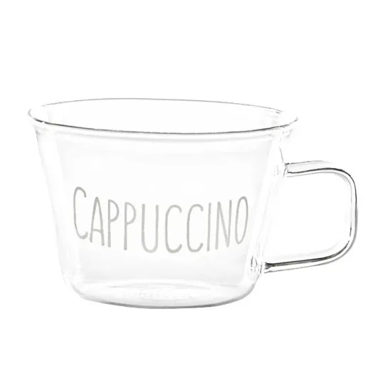 Immagine di SET 2 TAZZE IN VETRO 280ML CAPPUCCINO