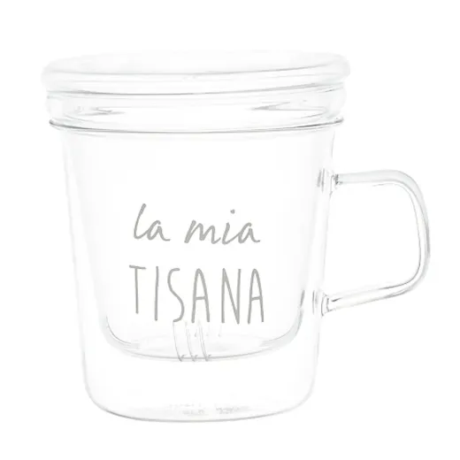 Immagine di TISANIERA IN VETRO LA MIA TISANA