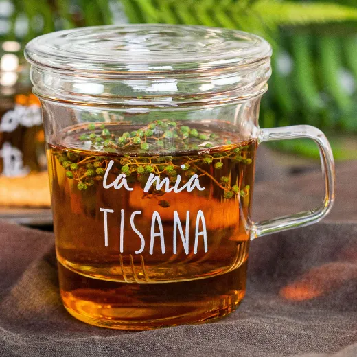 Immagine di TISANIERA IN VETRO LA MIA TISANA