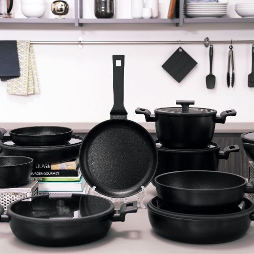 Immagine di Tegame cm 24 c/cop. Titan Pro Double Induction