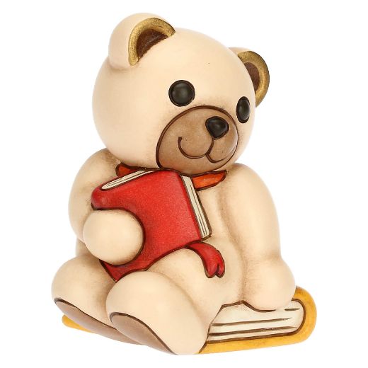 Immagine di Teddy con libro in ceramica