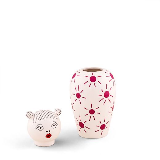 Immagine di VASO IN DOLOMITE CON COPERCHIO LE CANOPIE LULA