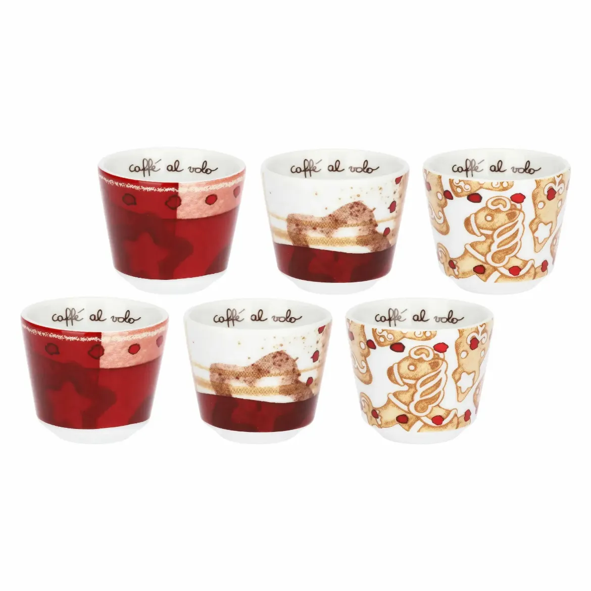 Immagine di CONF 6 CAFFEINI IN PORCELLANA