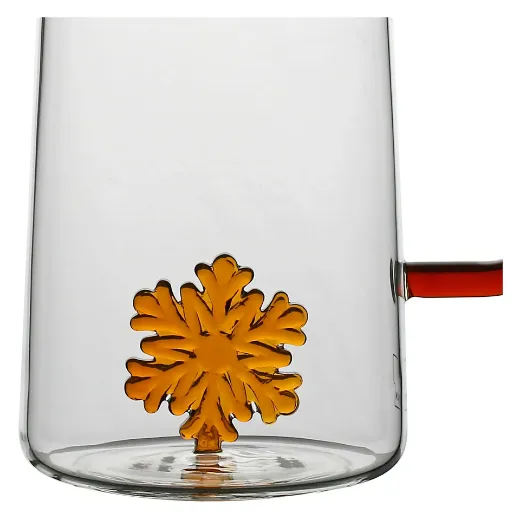 Immagine di CARAFFA IN VETRO FIOCCO DI NEVE