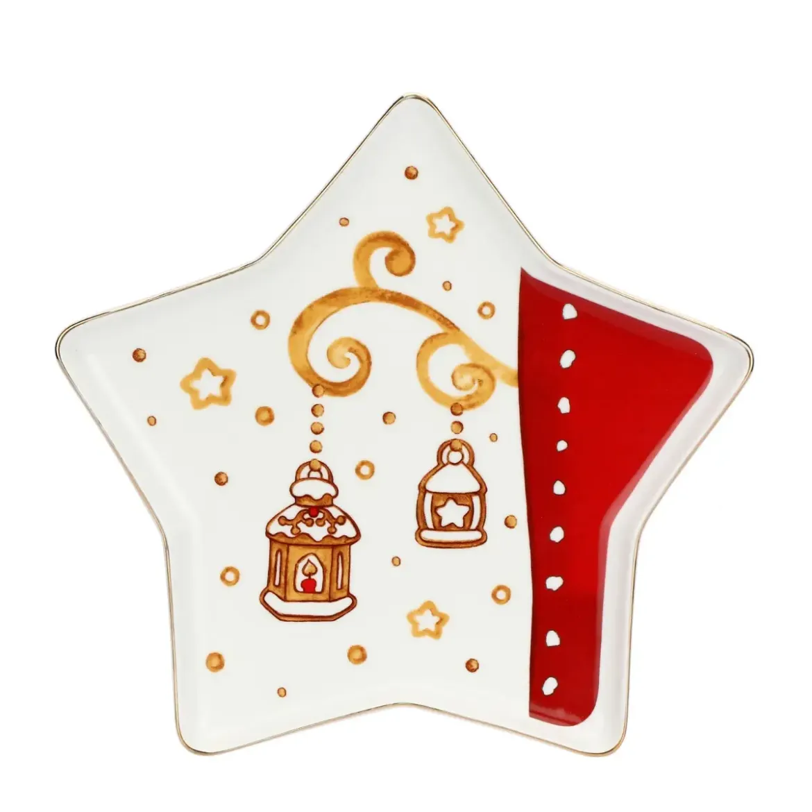 Immagine di PIATTO NATALE FORMA STELLA