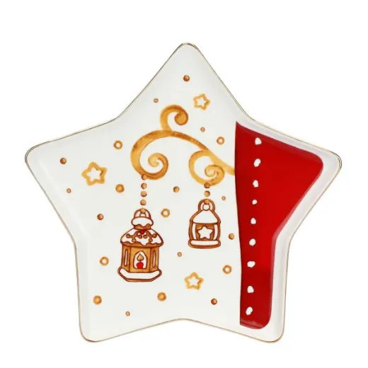Immagine di PIATTO NATALE FORMA STELLA