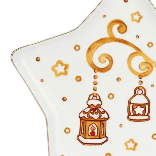 Immagine di PIATTO NATALE FORMA STELLA