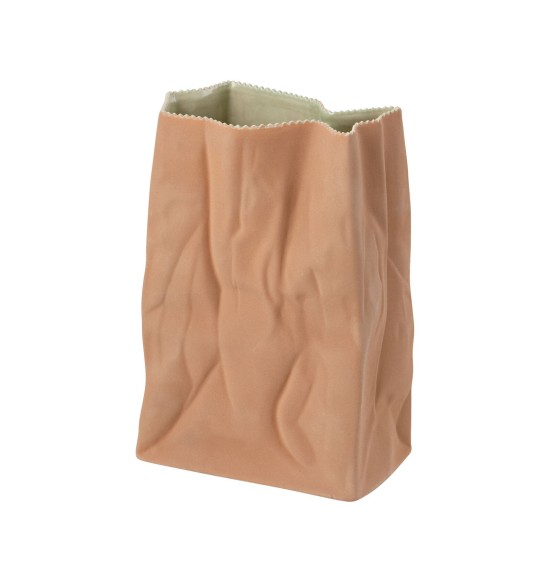 Vaso forma cartoccio 28 cm marrone chiaro